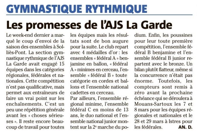 Departement Ensembles - 9 fevrier 2020 - Sollies-Pont